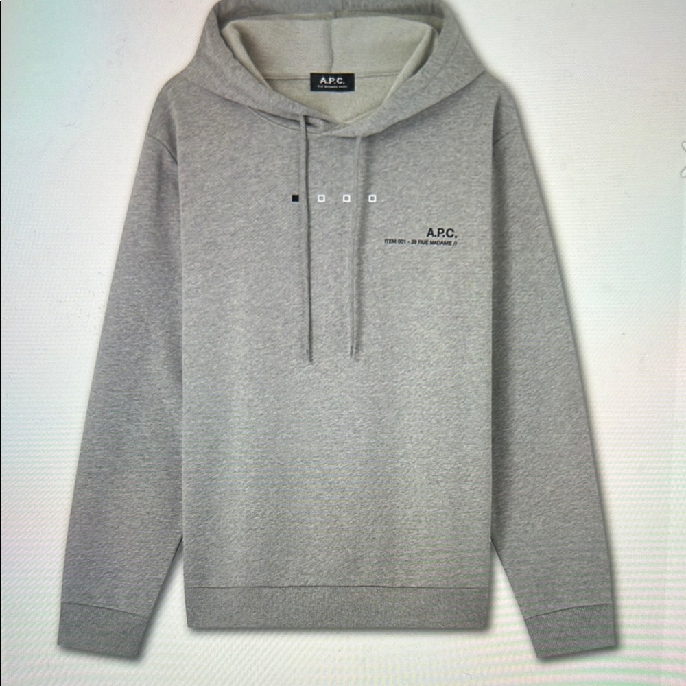 A.P.C. Gray and Black Sweatshirts & Hoodies